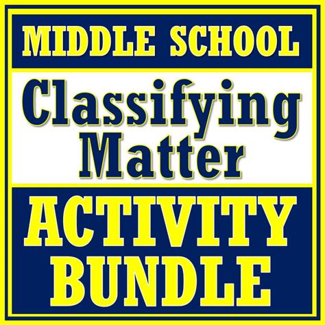 Classifying Matter Activity Bundle Flying Colors Science
