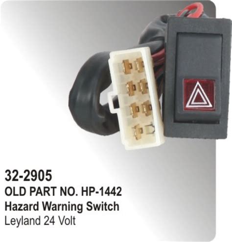 Hazard Warning Switch Leyland 24 Volt HP 32 2905 For Parts Big Boss