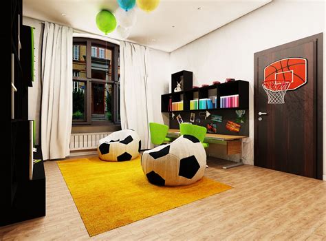 Go the whole nine yards with the right accessories and accents to complete their football bedroom. ale design | Youth rooms, Room essentials, Boy bedroom