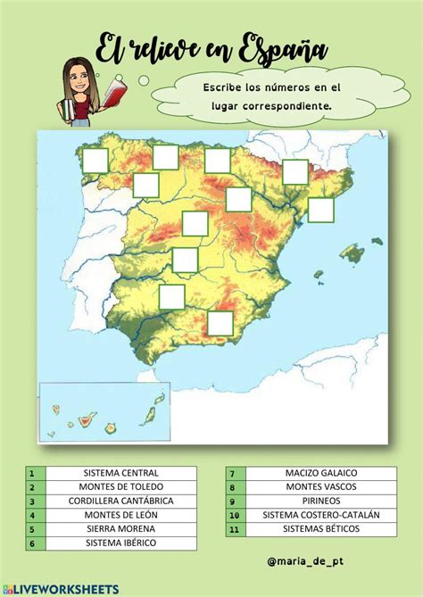 Fichas Para Imprimir Para Ninos De Primaria Mapa De Espana Ciencias