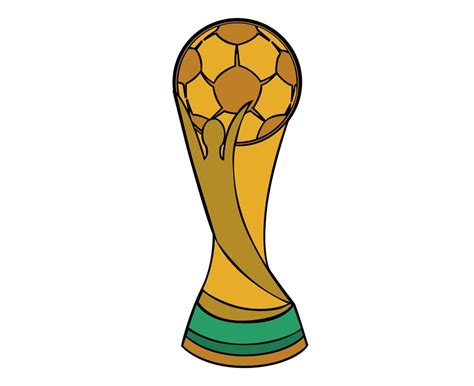 Trophy Mondial Fifa World Cup Football Gold Symbol Champion Vector