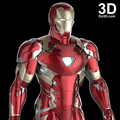 3d Printable Suit Iron Man Mark Xlvi Armor Model Mk 46 From Captain