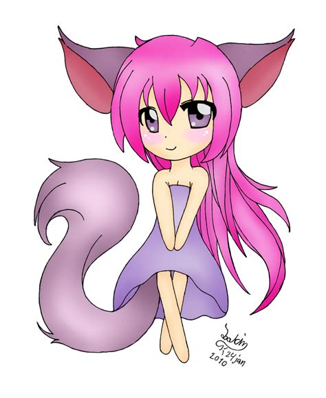 Chibi Fox Girl Colored By Fruitcakecheers On Deviantart