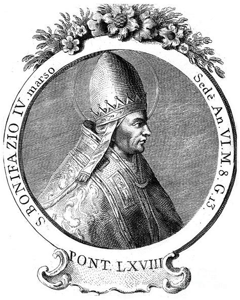 Saint Boniface Iv Pope Of The Catholic Drawing By Print Collector