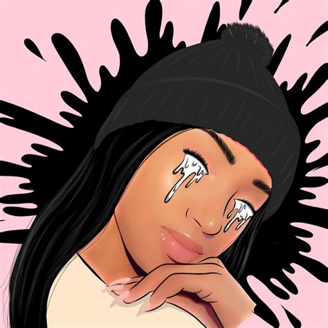 Pin By Art On Drippy Cartoon Black Girl Art Black Girl