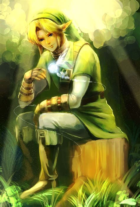 Link And Navi The Legend Of Zelda Ocarina Of Time Artwork By まっちょー