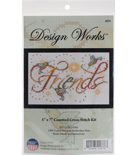 Design Works Crafts 5 X7 Counted Cross Stitch Kit Friends JOANN