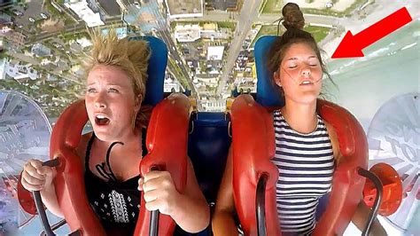 Girls Passing Out Funny Slingshot Ride Compilation Viral Videos Funny Riding Slingshot