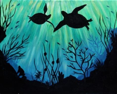 Beginner Underwater Ocean Painting Easy Painting Inspired