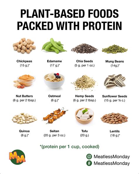 Plant Based Foods Packed With Protein The Monday Campaigns