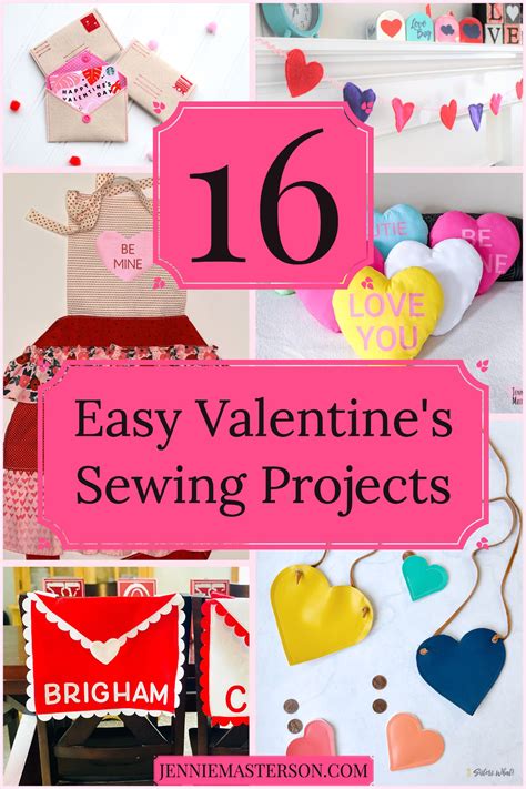 16 Easy Sewing Projects For Valentines Day Sewing Projects Crafts