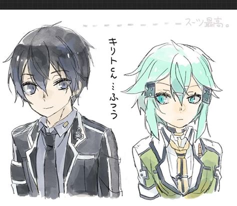 32 Kirito X Sinon Fanart Pictures Tolfo