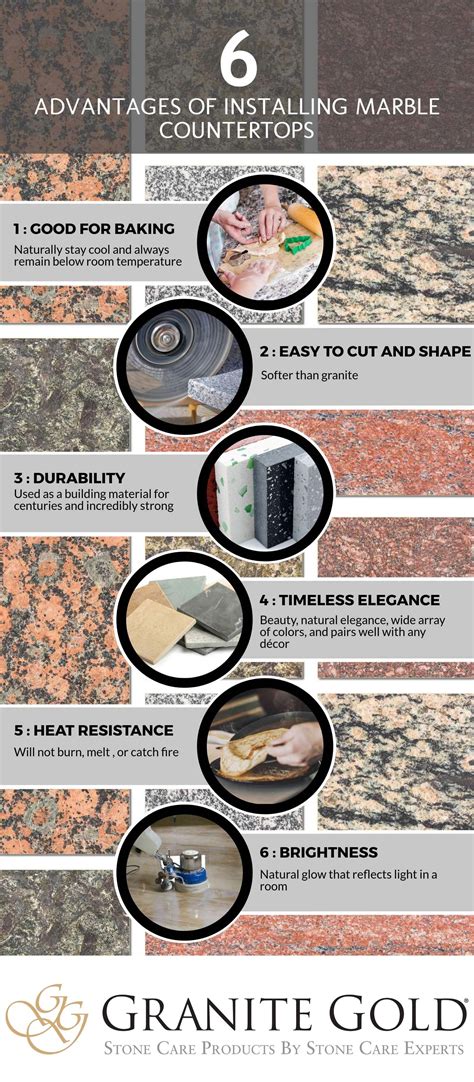 6 Benefits Of Marble Countertops Infographic Marble Countertops