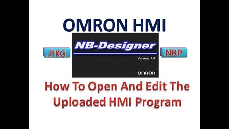 How To Open Pkg Upload File And Edit The Uploaded Hmi Program Youtube