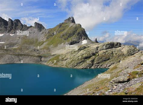Wildsee And Mountains Pizol Stock Photo Alamy