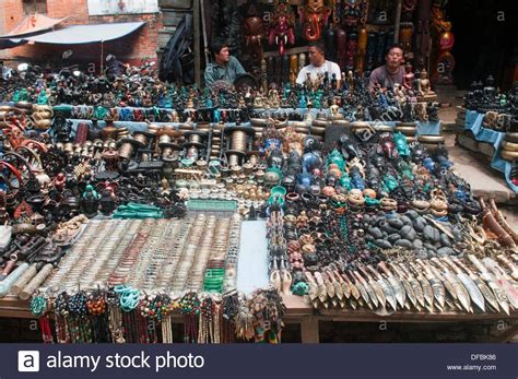 Souvenirs For Sale In Kathmandu Nepal Stock Photo Alamy
