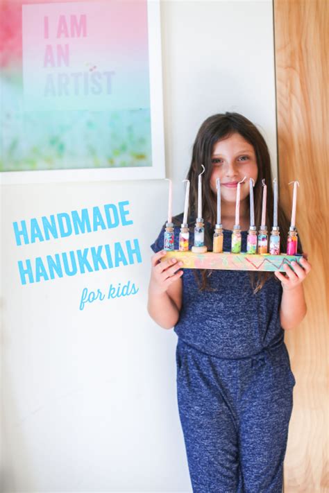 Hanukkah Menorah Craft For Kids Meri Cherry