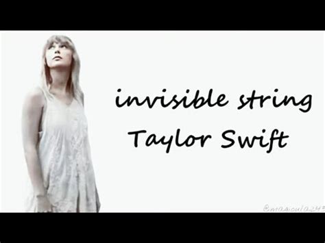 taylor swift invisible string lirik