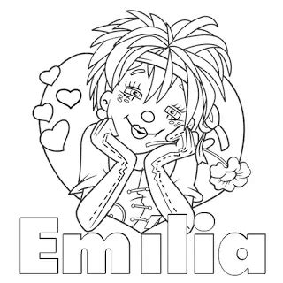 Emilia Para Colorir