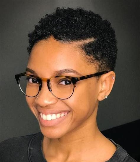 Cute Twa With Shaved Part 4c Natural Hairstyles Short Big Chop