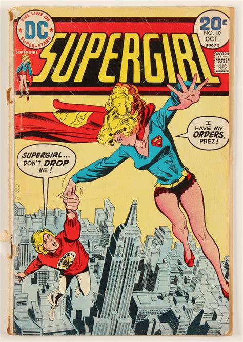 1974 Supergirl Vol 3 Issue 10 Dc Comic Book Pristine Auction