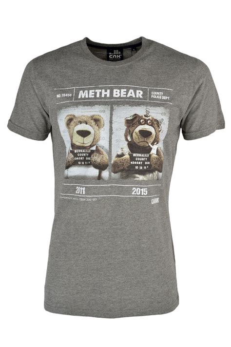 Chunk Meth Bear Mens New Funny Cool Offensive Drugs Graphic Print T Shirt