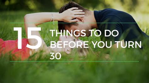 15 Things To Do Before You Turn 30 Youtube