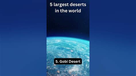 Top 5 Largest Deserts In The World Youtube