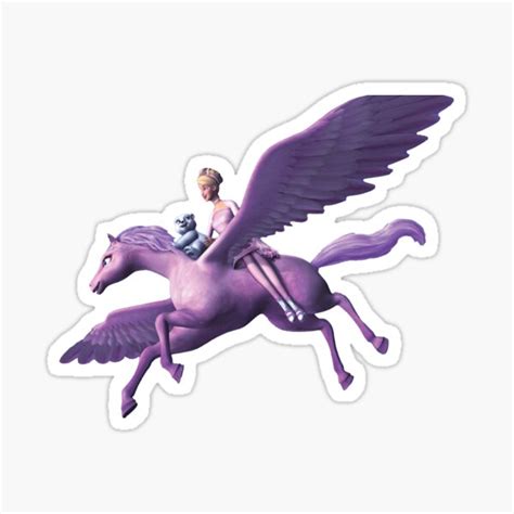Barbie Magic Of Pegasus Sticker For Sale By Morayburn Redbubble