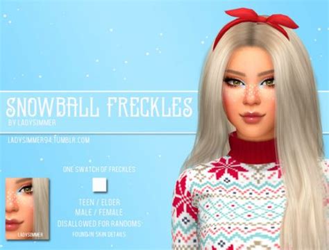 S Club Wm Ts4 Freckles 02 The Sims 4 Catalog