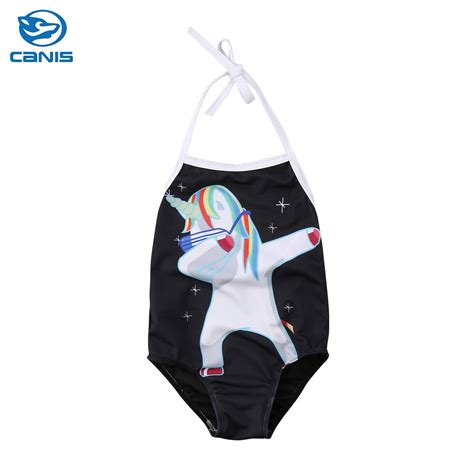 2018 Brand New Toddler Infant Child Cute Unicorn Swimsuit Kids Baby