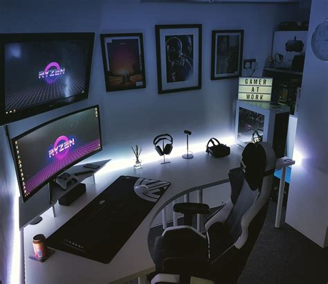 Beautiful White And Black Themed Battlestation By Twelfthelkay Click