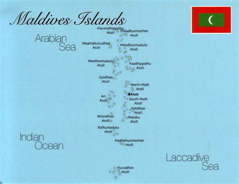 Detallado Mapa De Maldivas Con Bandera Maldivas Asia Mapas Del Mundo