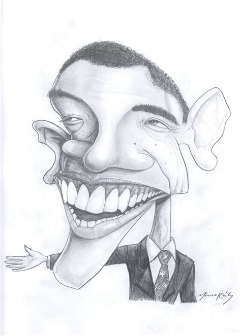 MÔnico Reis Caricatura Barack Obama