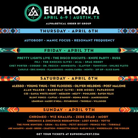 Euphoria Music Festival Reveals Full Lineup Edmli