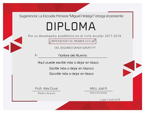 445 del 28 dicembre 2000). Diploma para editar de manera simple (descarga gratuita ...
