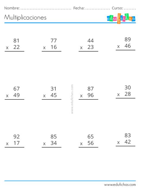 Multiplicaciones De Dos Cifras Ficha Interactiva Vrogue Co