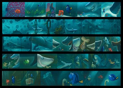 These Color Scripts From Finding Nemo Really Tell Disney Concept