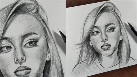 Cómo Hacer Un Retrato Fácil A Lápiz Nicki Nicole Youtube