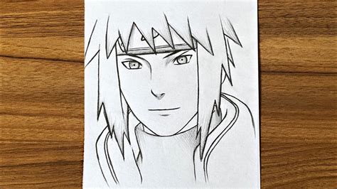 How To Draw Minato Namikaze Step By Step Easy Anime Drawing Easy Drawing For Beginners