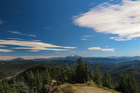 Mt Jefferson From Bull Of The Woods Oregon Cascades