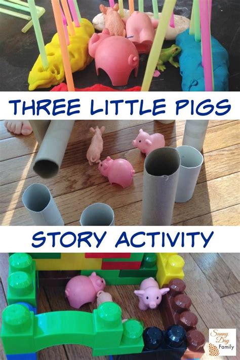 I am not going to open the door!. Three Little Pigs Story Activity for Preschoolers | Sunny ...