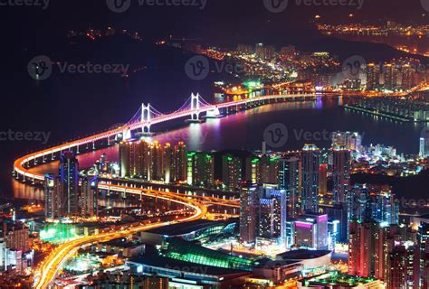 Gwangan Bridge And Haeundae At Night In Busan 796770 Stock Photo At