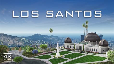 Los Santos 4k Drone Footage Almost Like Real Life Los Angeles Youtube