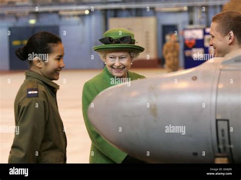 Britain S Queen Elizabeth Ii During A Visit To Raf Marham In Norfolk Tuesday January