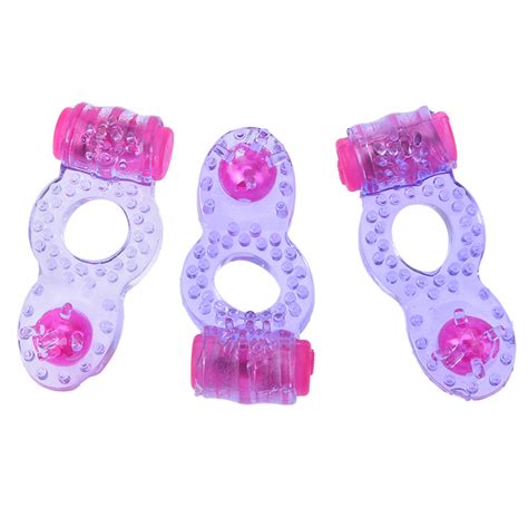 1set Ring Vibration Sex Toys Jelly Vibrating Sex Adult Adjustable Adult