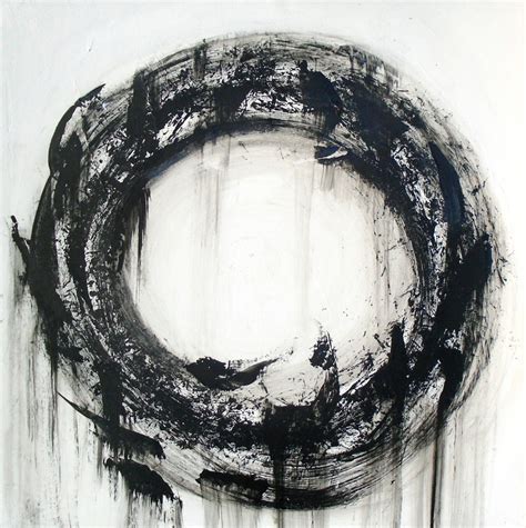 Large Contemporary Abstract Circle Paint Painting By Holly Anderson