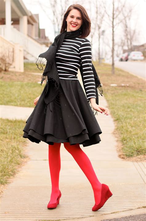 The Ultimate Red Tights Inspiration Fashionmylegs The Tights And Hosiery Blog