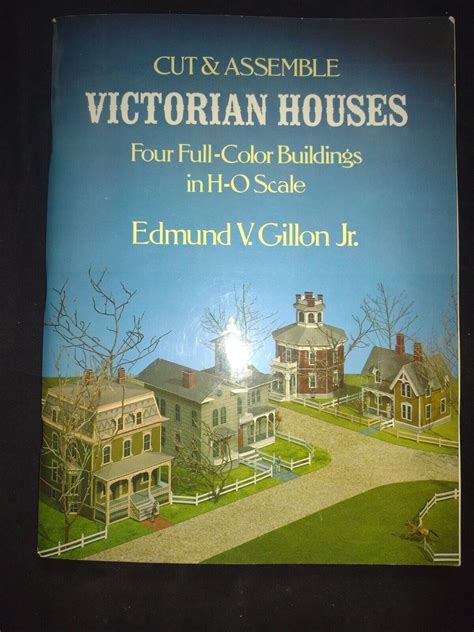 4 Victorian Houses Kits 1979 Booklet Full Color Cut And Assemble Ho Scale Ebay