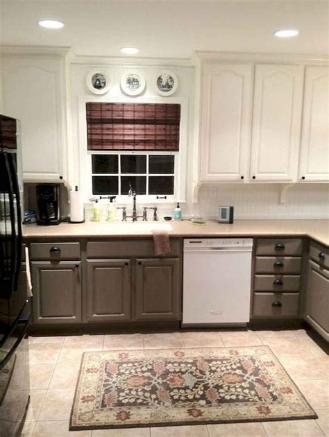 60 Lovely Painted Kitchen Cabinets Two Tone Design Ideas Budget